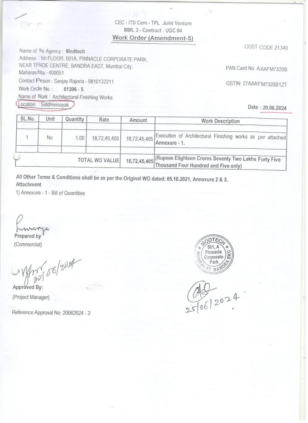 FOB — Vivekananda Marg