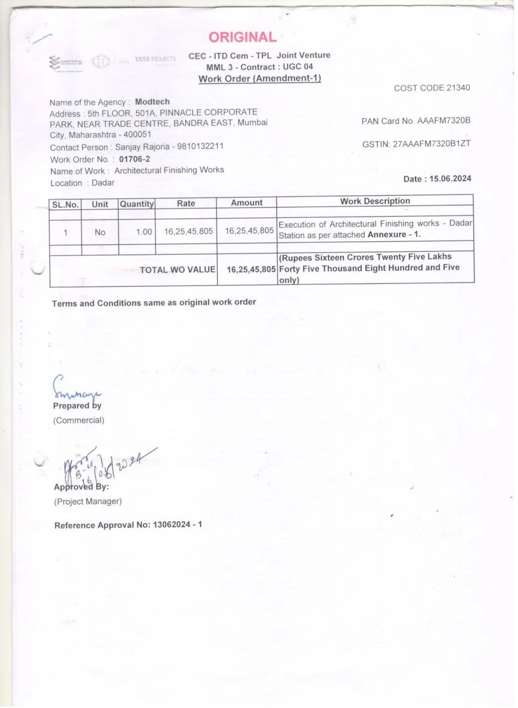 FOBs at Peeragarhi, Mangolpuri & Keshopur